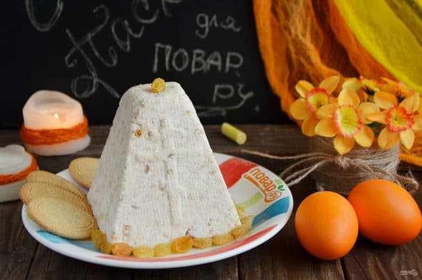 Ванільна паска з печивом