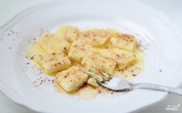 Lazy cheese-filled dumplings