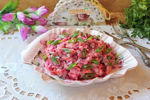 Вінегрет із м'ясом