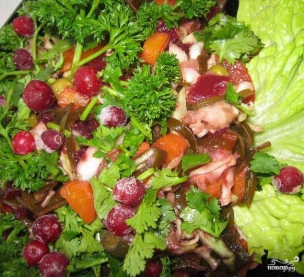 Vinegret with fish