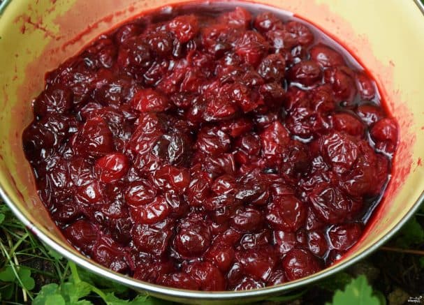 Вишнева начинка для пирога