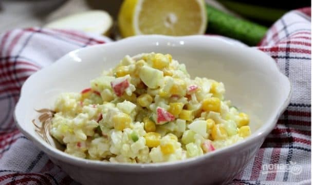 Tasty crab salad