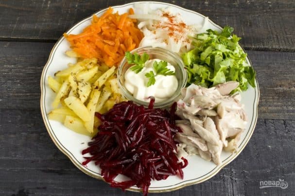 Вкусный салат