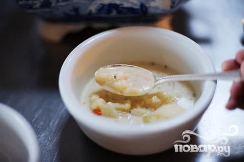 Delicious soup from cauliflower