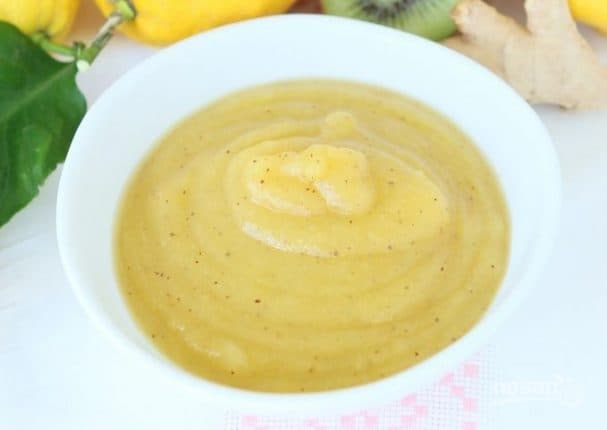 Apple-lemon purée