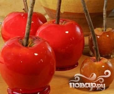 Яблоки в глазури