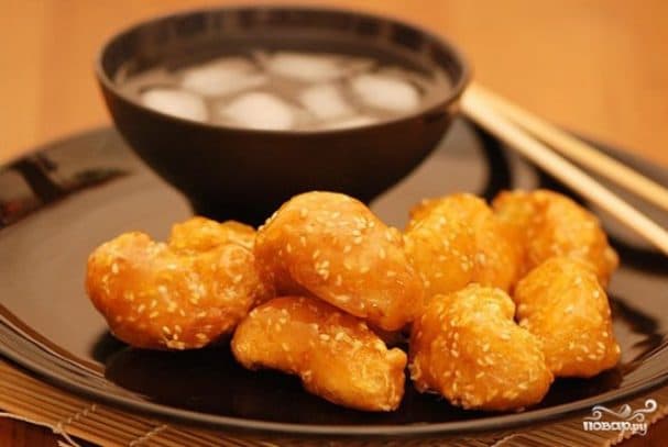 Chinese-style battered apples