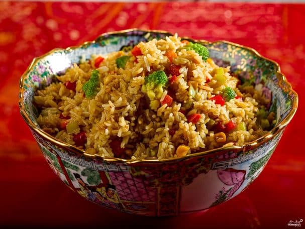 Японский рис с овощами