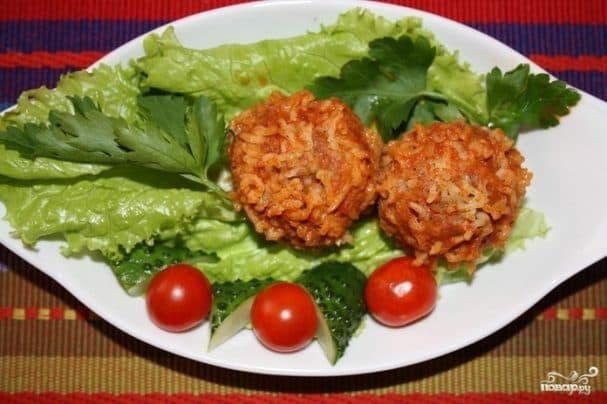 Rice-stuffed hedgehogs in a multicooker