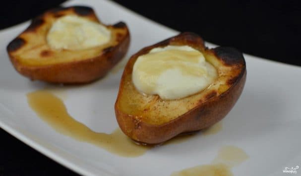 Baked pear