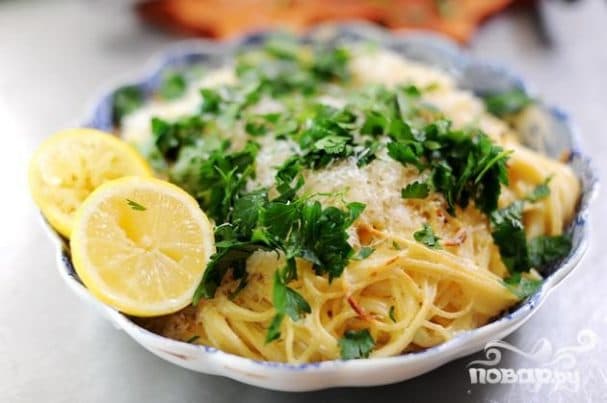 Запечені макарони з лимоном