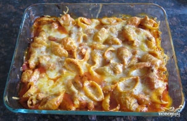 Запечаныя макароны ў духоўцы