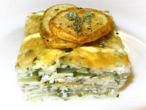 Запіканка з кабачками з творогом