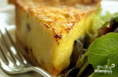 Rice and cottage cheese casserole