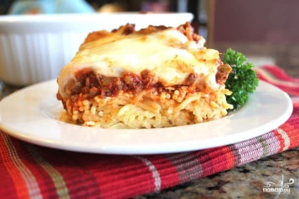 Spaghetti casserole