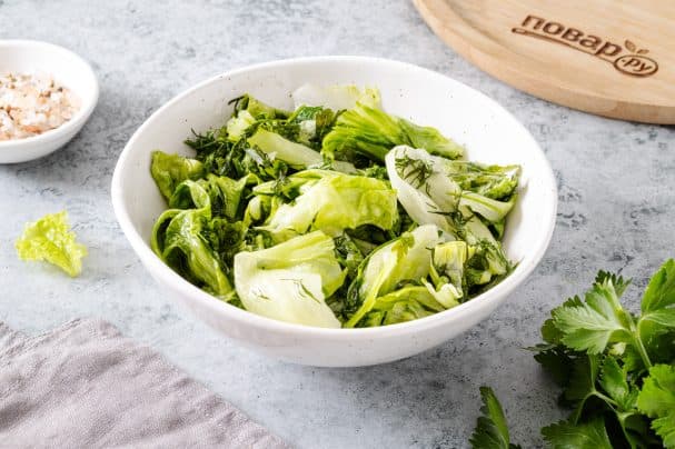 Slightly pickled greens