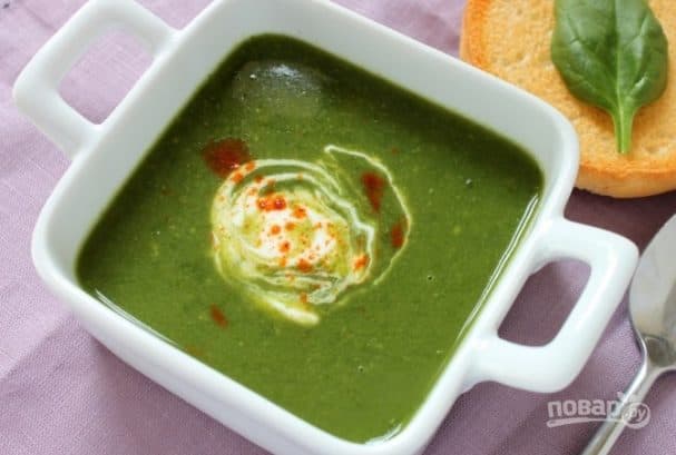 Green soup (special recipe)