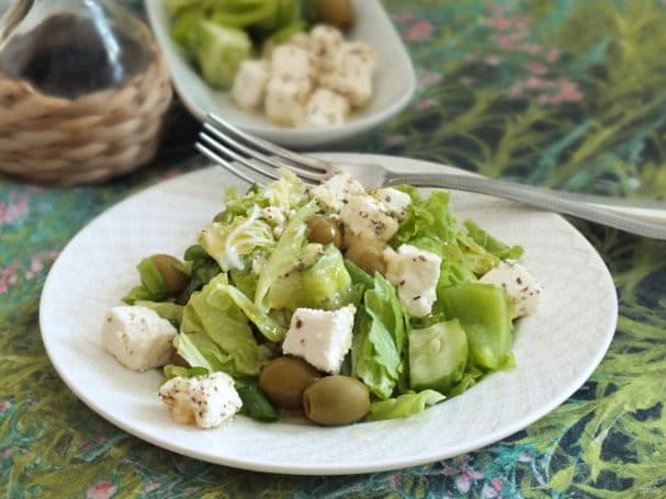 Green Greek salad