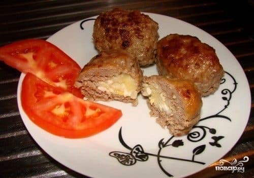Cutlets with rice and egg