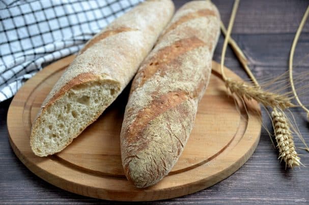Rye baguette