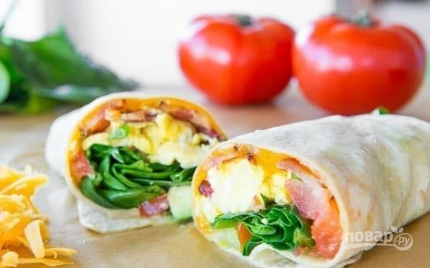 Burrito with Bacon