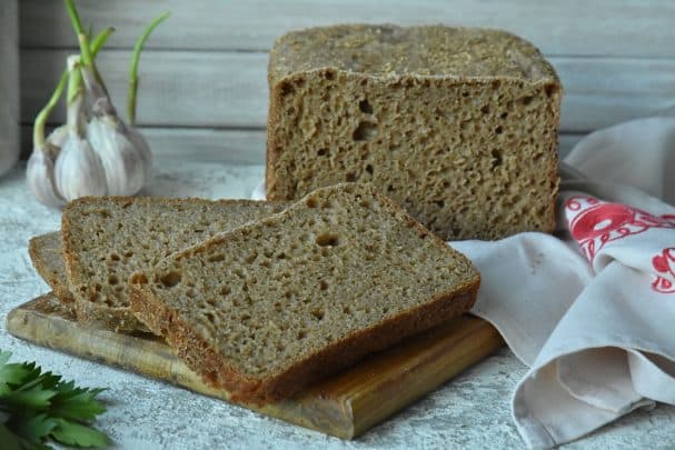 Жытні хлеб на заквасцы ў хлебапечцы