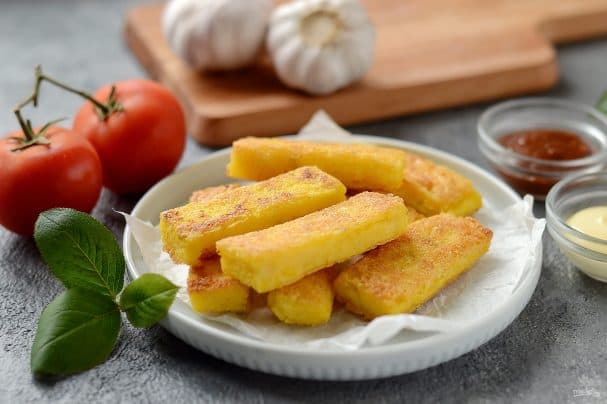 Fried polenta