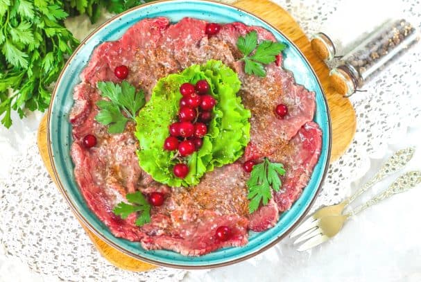 Beef carpaccio