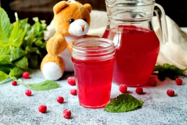 Cranberry kissel for children