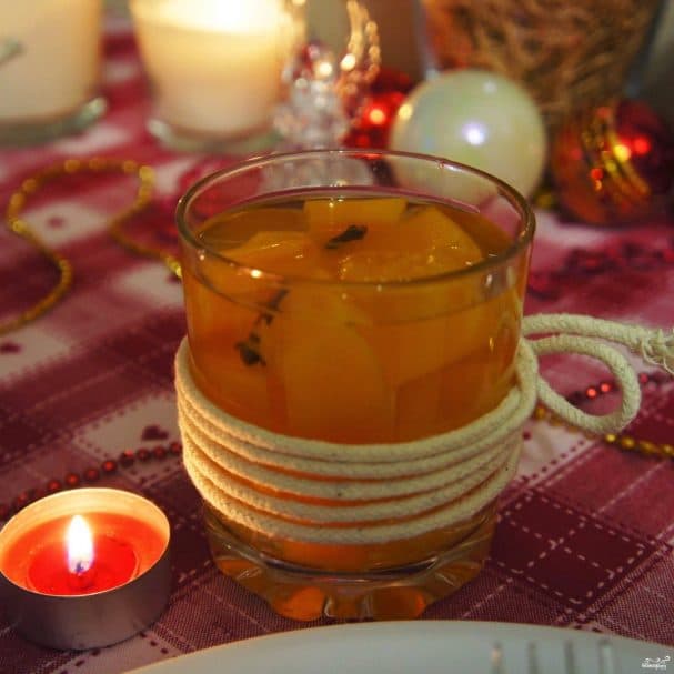 Pumpkin and orange compote