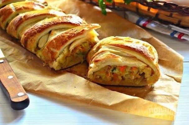 Калюбяка зь слаёнага цеста