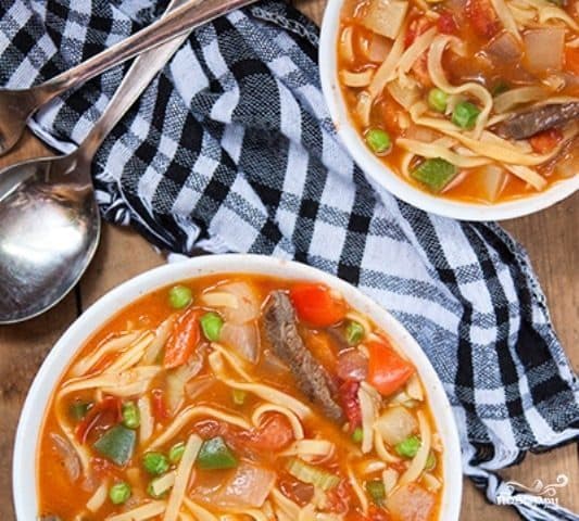Lagman in a wok