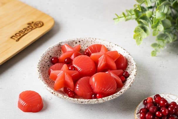 Sugar-free jelly candy with agar-agar