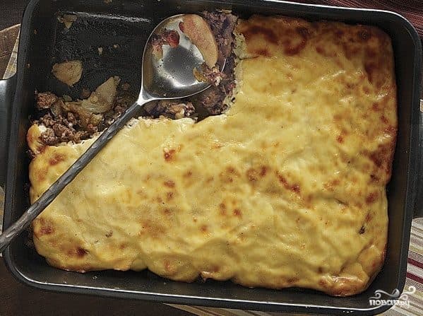 Мусака з баклажанамі і бульбай