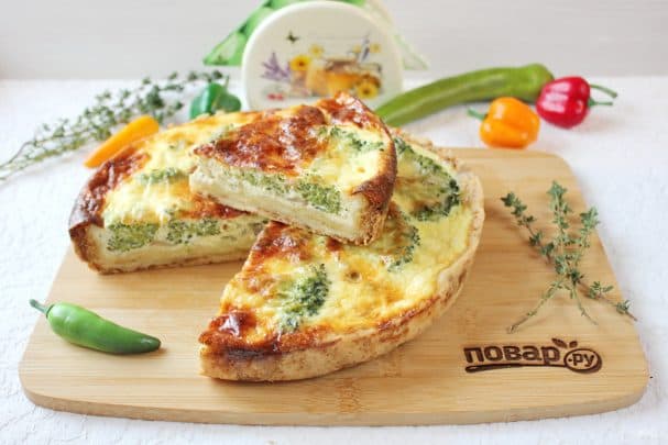 Овочний кіш з грибами