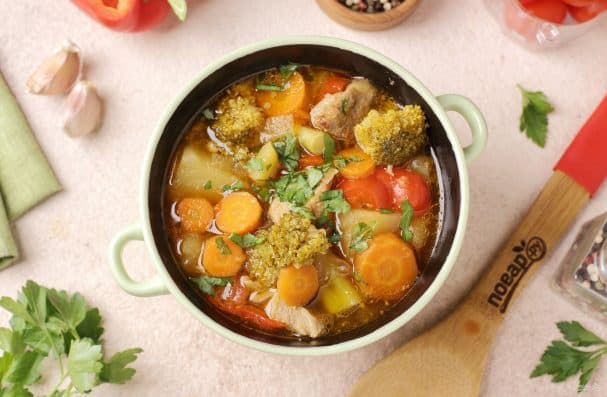 Broccoli stew in a multicooker