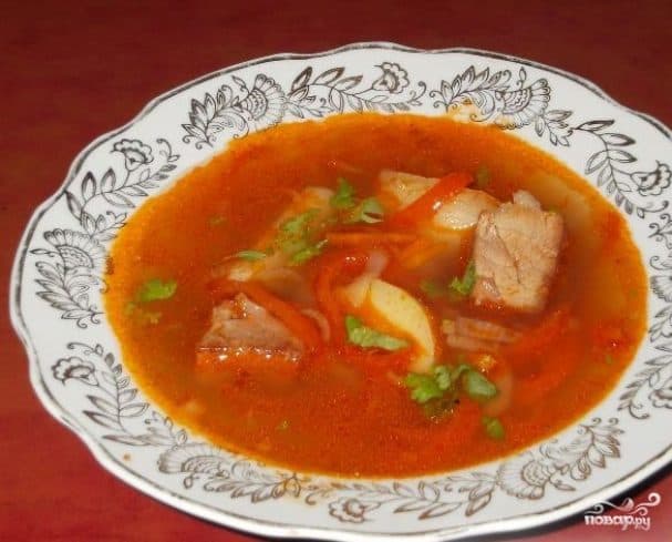 Шурпа з коніны