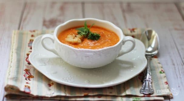 Vegetable puree soup