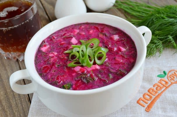 Beet soup with rye kvass