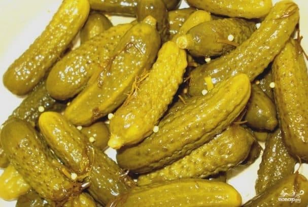Засолка агуркоў карнішонаў