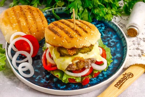 Бургеры на электрогриле