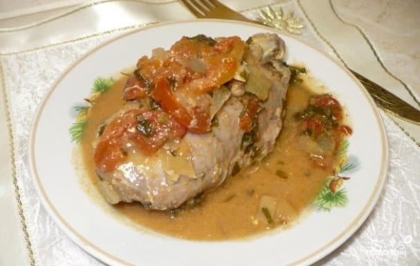 Чахахбілі з курыцы ў мультыварцы