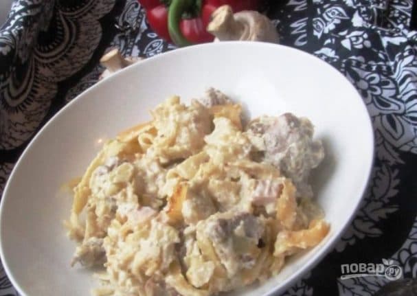 Гратен із свининою