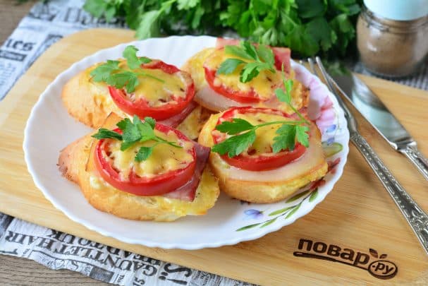 Гренки с беконом