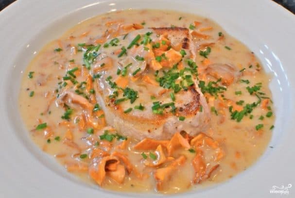 Грибний соус із лисичок