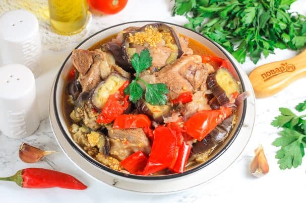 Хашлама с баклажанами