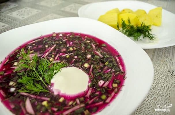 Холодник із картоплею