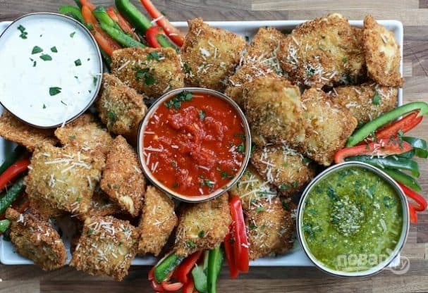 Жареные равиоли