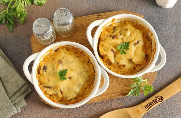 Жульен з куртай печанкі