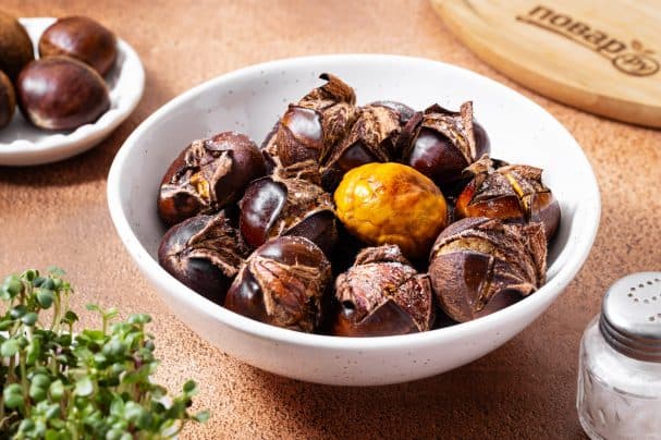 Каштаны в аэрогриле